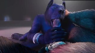 Furry Femboy with Monster Cock gets Destroyed and Gushed