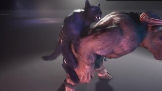 Furry Femboy with Monster Cock gets Destroyed and Gushed