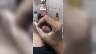 Twink solo cumshot ruined by hot load