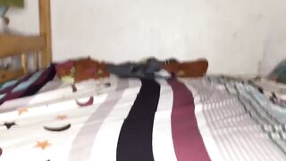 Horny man masturbating raw cum dripping huge cock solo