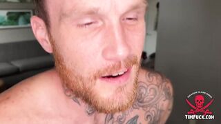 Lucky guy gets two dicks destroyed in rough hardcore threesome