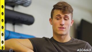 Big cock stuffed in Grant Ducati’s drooling throat raw doggy style Kam Stone