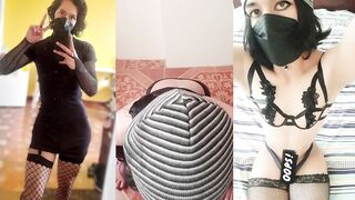 Twink femboy locked in room forced deep throat huge cock cum gush