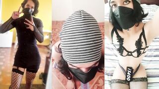 Twink femboy locked in room forced deep throat huge cock cum gush