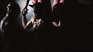 Masked gymmate destroys choking hole with his big cock