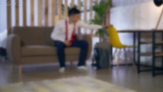 Big dick Asian twink teaches Spanish while you beat off