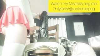 Sissy femboy torn apart by monster dildos training session raw wrecked