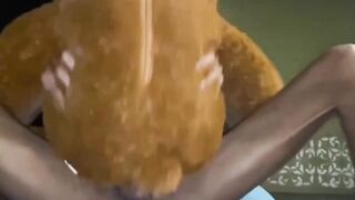 Gay twink takes big cock in his mouth while stuffed with his favorite teddy bear