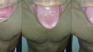Deep throat sloppy tongue fucked till cum face mess