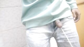 Asian BBC tears your hole gushing piss down your throat