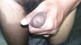 Big dick Asian BBC slaps while pissin n squirting hairy cock