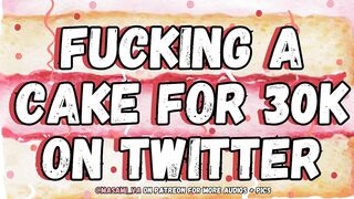 Fucking A Cake For 30k While Twink Groans Louder Than His Cum