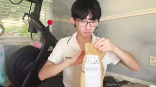 Tam Twinky destroyed his hole raw solo till it dripped cum