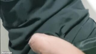 Leather twink wrecked gagging on his monster cock
