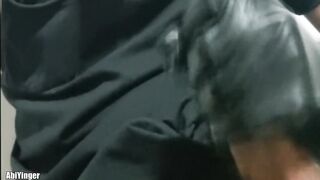 Leather twink wrecked gagging on his monster cock