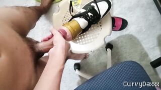 Fleshlight fuck and cumming multiple times overloaded twink ass