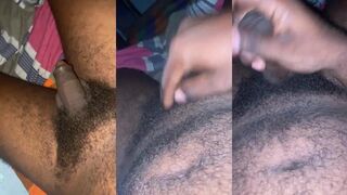 Giant black dick destroys trembling twink in dark cumshot alone