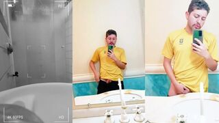 Church Bathroom Sin Condon Exhibitionist Big Dick Brazilian Twink Got Horny