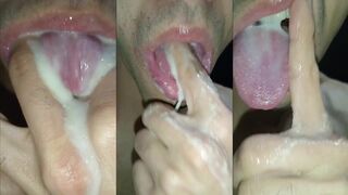 Gay teen deep throat messy cum face sloppy tongues fucked raw