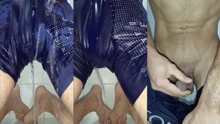Twink Desperate Pissing POV in Lingerie Caught Public