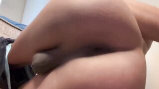 Femboy sissy slave gets ass pounded with wild screams muffled by mouth