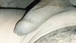 Thick black dick massaged in public handjob jungle solo