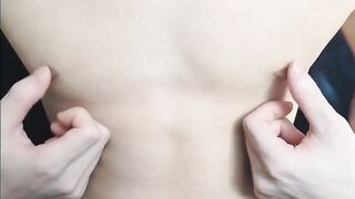 Sensitive nipples ruined with just a little touch Japanese gay solo massage