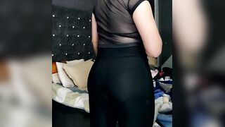 Big Butt FemBoi Shows Natural Tits Twice