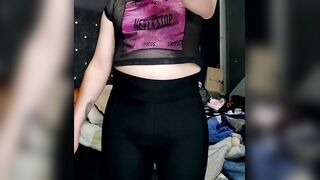 Big Butt FemBoi Shows Natural Tits Twice