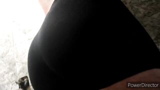 Femboy spandex underwear model destroyed in tight gay bubble butt fun