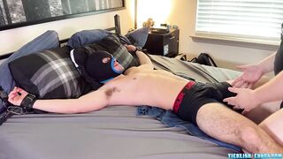 Tickled Chubby Daddy Smothers Gasping Sub With Foot Power Bondage Feet Worship