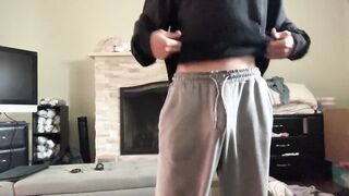 Twink stretches thick cock for big ass cumshot