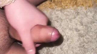 Slomo uncut femboy cock huge cumming ruin