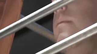 Bound muscle jocks forced to submit under huge cocks and CBT until they almost burst