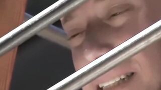Bound muscle jocks forced to submit under huge cocks and CBT until they almost burst