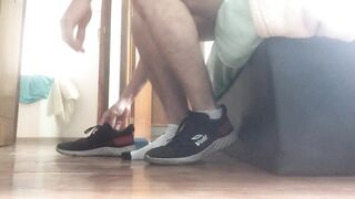 Twink feet worshipped raw gushing latino shower worship