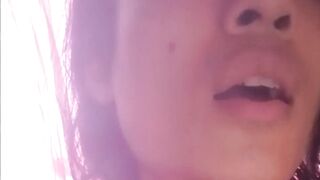 Twink facesluts own mess wanking cum until big load drenches hungry mouth
