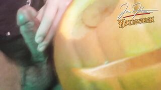 Halloween Twink Devil Wanks Barefoot Pumps Pumpkin Cumshot