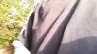 Twink's veiny toes squirted cum on flip flops while wanking outdoors