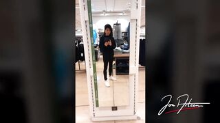 Jon Arteen shoots massive cumshot in mall fitting room while wearing Nike Air Force Risky Public Twink Sneakers