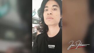 Jon Arteen shoots massive cumshot in mall fitting room while wearing Nike Air Force Risky Public Twink Sneakers