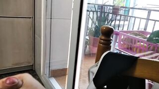 Big perfect cock throbbing veins jerking off neighbors spy moaning