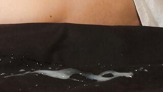 No Nut November fail raw cum soaking white briefs dry hump solo