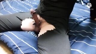 Japanese twink jerks off until raw sperm shoots everywhere