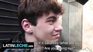Cute college boy Esteban gets his tight virgin hole stretched by stranger's thick rod latin leche raw fuck