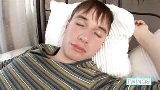 Slender twink Mickey D deepthroats Kevin A until his boner gets wrecked and creampied raw