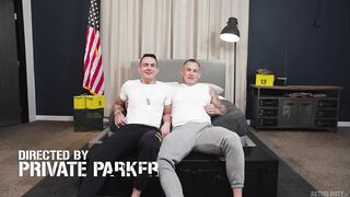 Brook Kniles flipfucks hunk soldier raw doggy facefucking