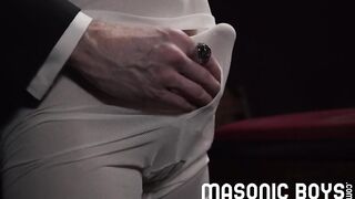 Suited DILFs strip twisted twink bareback deepthroated cum slut