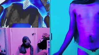 Gay Solo Moaning Thong Dildo Jerk Off Compilation cum shot close up cock