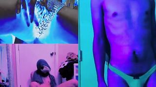 Gay Solo Moaning Thong Dildo Jerk Off Compilation cum shot close up cock